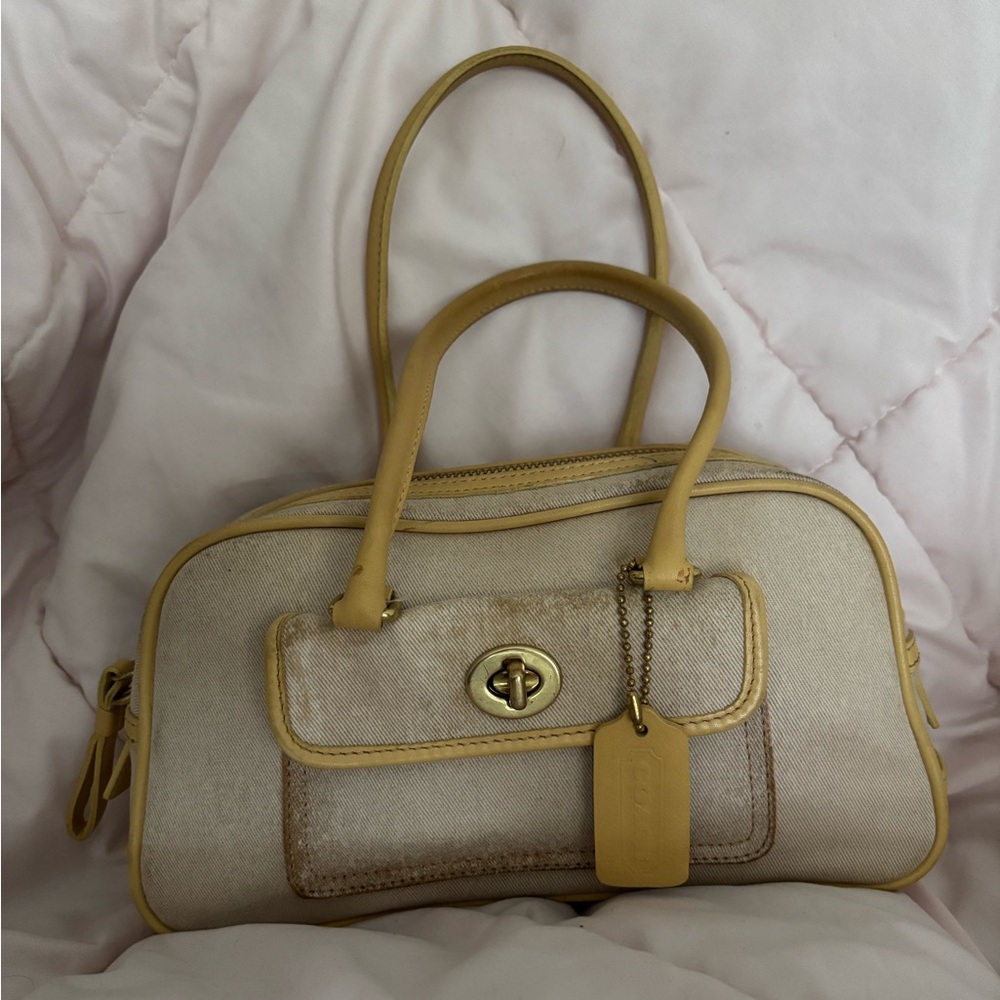 Vintage Coach Penelope Canvas Bag
